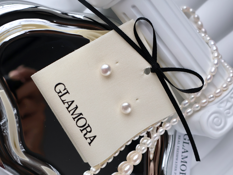 Luna Grace 8-9mm Pearl Earrings image 3
