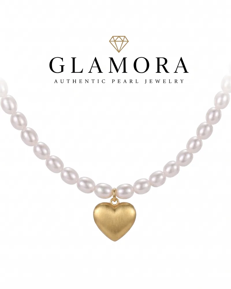 N06 สร้อยคอไข่มุกแท้ รุ่น Chérie Pearl | Freshwater Pearl ตัวเรือนเงินแท้S925 ชุปทอง 18k