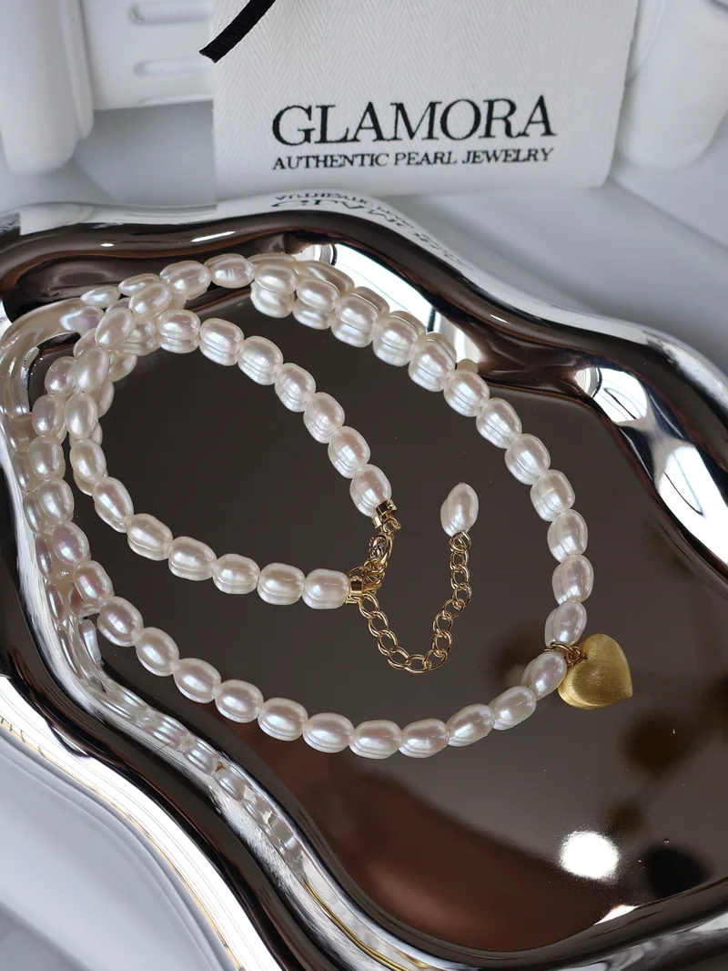 N06 สร้อยคอไข่มุกแท้ รุ่น Chérie Pearl | Freshwater Pearl ตัวเรือนเงินแท้S925 ชุปทอง 18k image 6